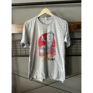 Canvas Miller Time Unisex Gray Short Sleeve Tee | Large